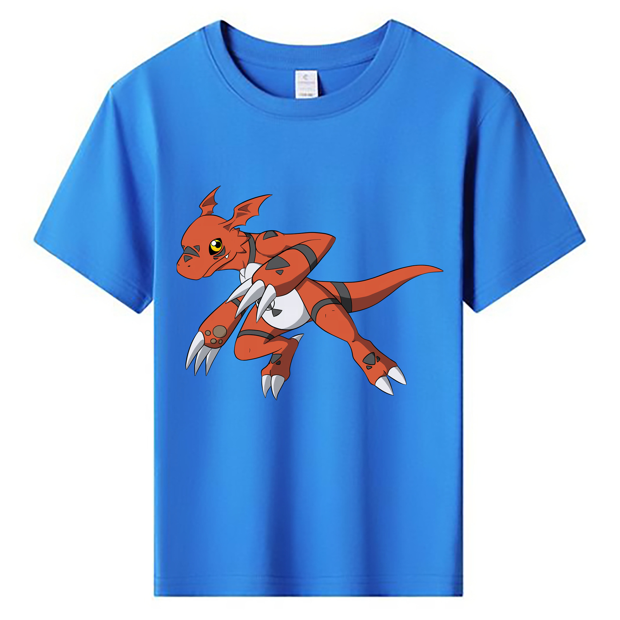 （画像用） Digimon デジタルモンスター/デジモン 綿100％キッズTシャツ（フロントプリント）
